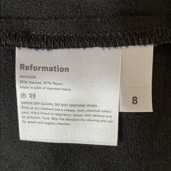 SOLD NWT Reformation Sigmund Long Dress - Picture 6 of 7